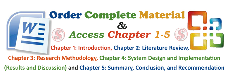 Complete Material Chapters of Design and Implementation of an Online Management System for Libraries