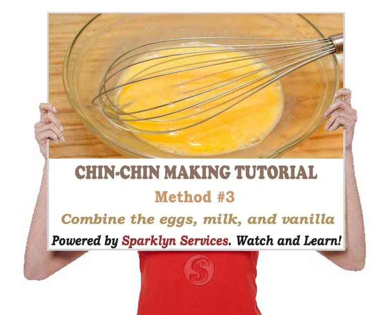 Combine the eggs, milk, and vanilla