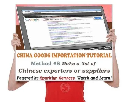 Make a list of Chinese exporters or suppliers