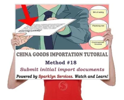 Submit initial import documents