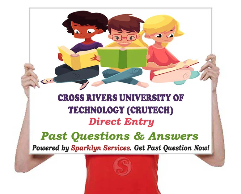 Direct Entry Past Questions and Answers for University of Cross River State