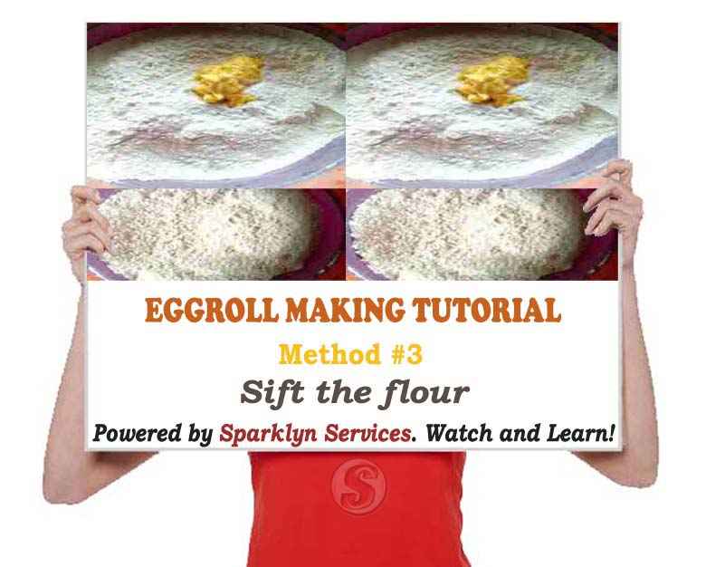 Sift the flour