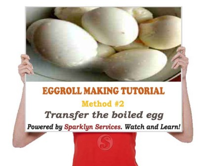 Transfer the boiled egg