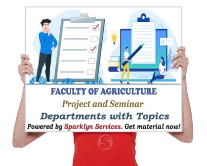 Faculty of Agriculture Seminar Topics for Students