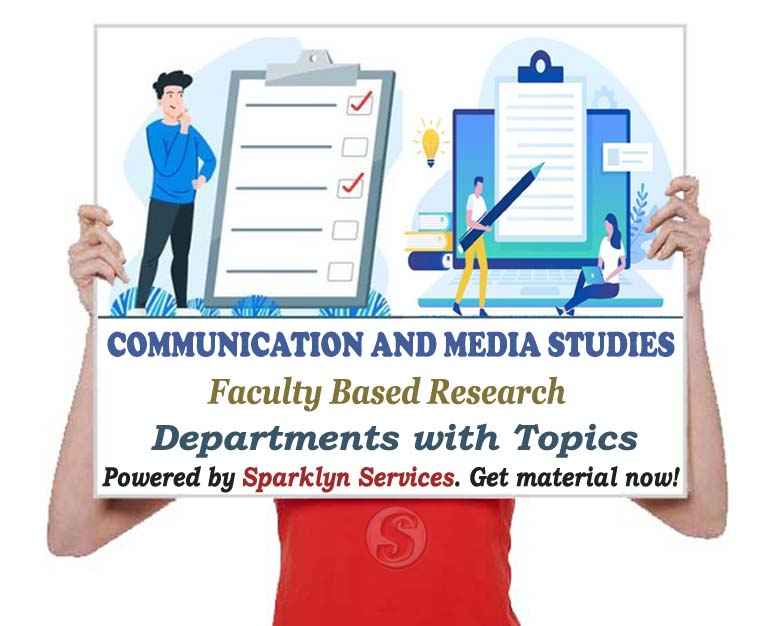 Faculty of Communication and Media Studies Project Topics for Final Year Students