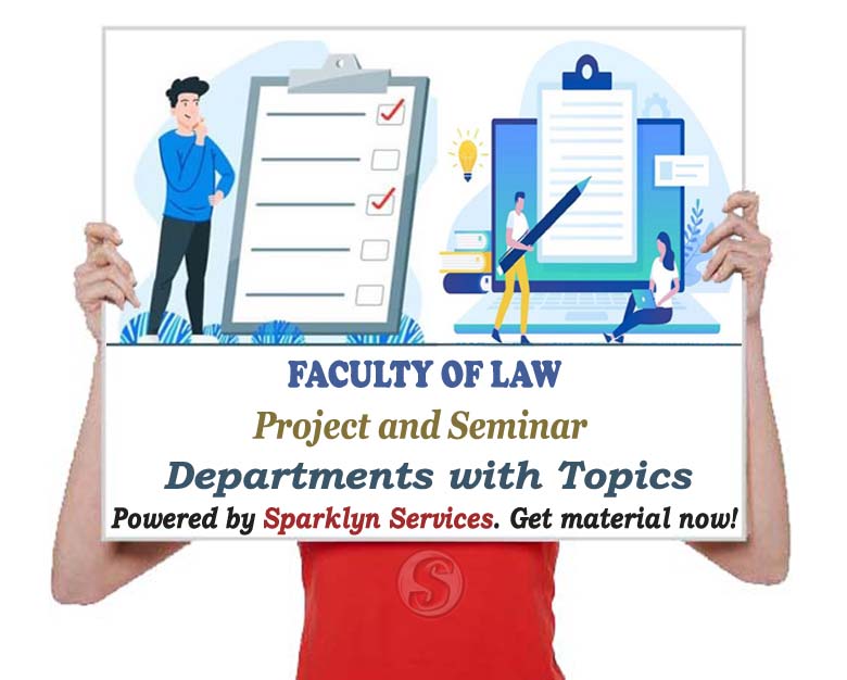 Faculty of Law Seminar Topics for Students