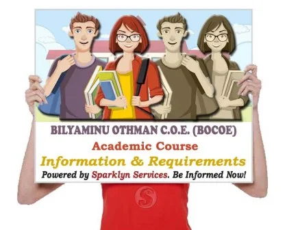 BOCOE  Courses Offered - Bilyaminu Othman Colleg. | 19+ List