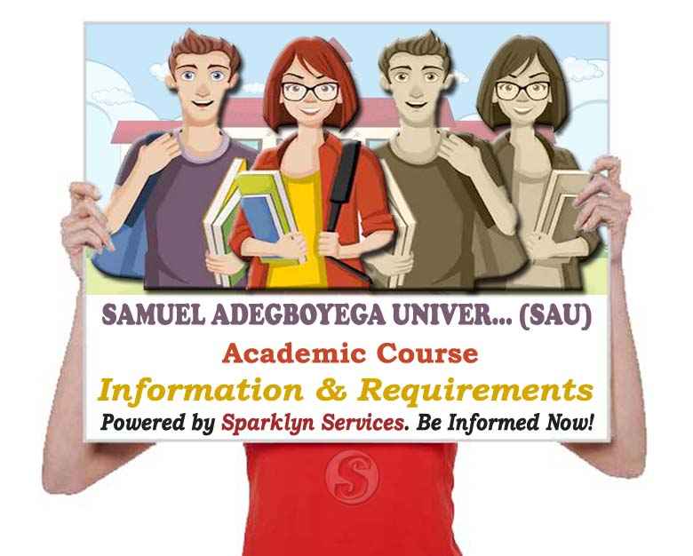 Samuel Adegboyega University - SAU Courses Offered