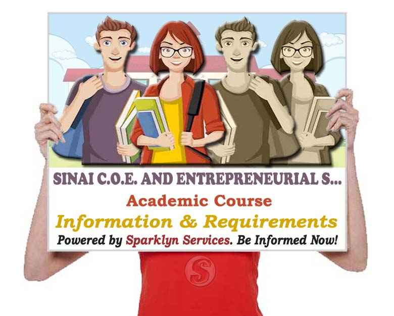 Sinai College of Education and Entrepreneurial Studies, Gboko NCE Courses Offered