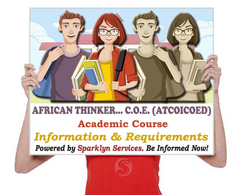 ATCOICOED Courses Offered - African Thinkers Community of I.