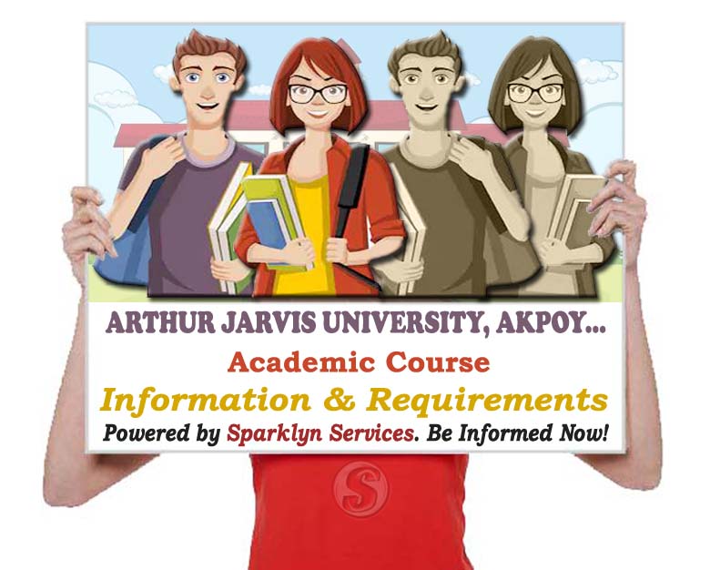 Arthur Jarvis University Degree Courses Offered