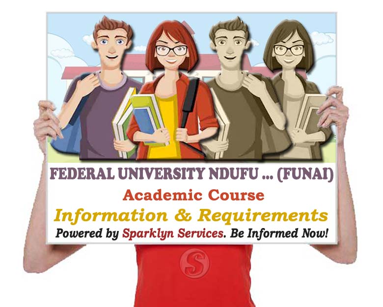 FUNAI Courses Offered - Federal University Ndufu Alike, Ikw.
