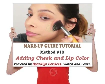 Adding Cheek and Lip Color