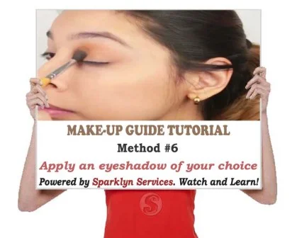 Apply an eyeshadow of your choice