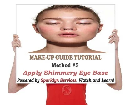 Apply Shimmery Eye Base