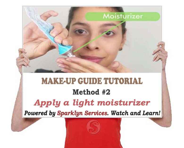 Apply a light moisturizer