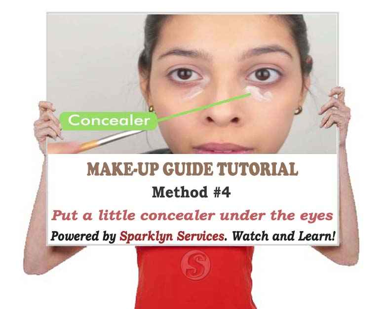 Put a little concealer under the eyes