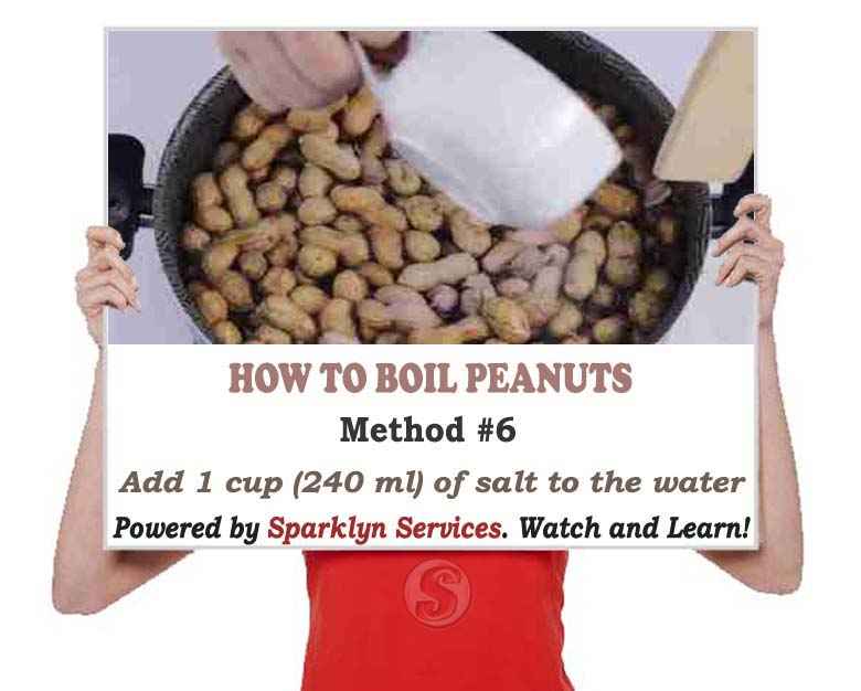 Add 1 cup (240 ml) of salt to the water