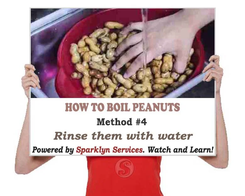 Rinse them with water