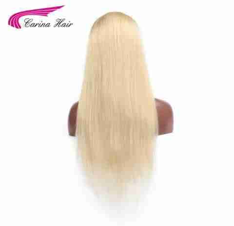 Baby Hair Carina Brazilian Remy Long Blonde Human Hair 613Wigs With Baby Hair