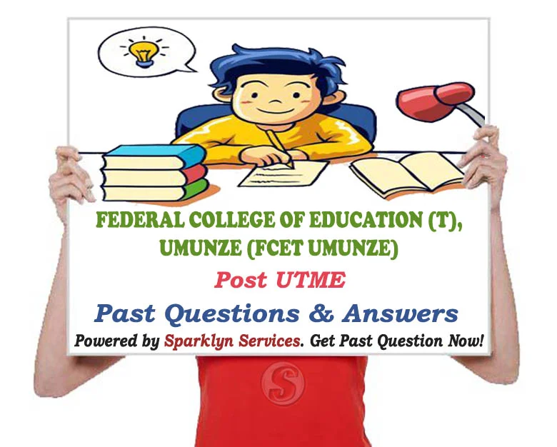 FCET Umunze Post UTME Social Studies / Theatre Arts Past Questions and Answers (P.Q.A.)