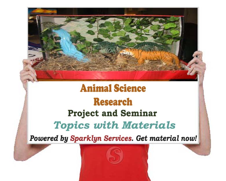 Animal Science Project / Seminar Proposal Topics