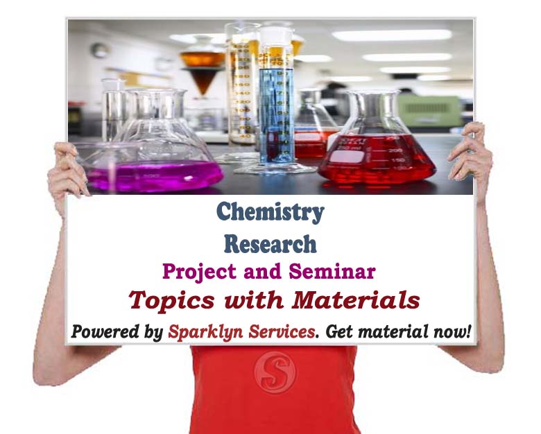 Chemistry Project / Seminar Proposal Topics