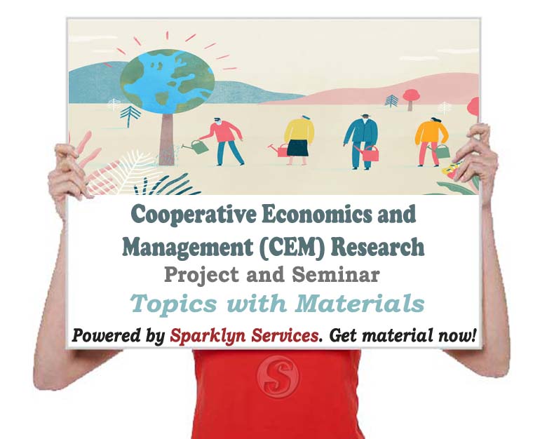 Cooperative Economics and Management Project / Seminar Proposal Topics
