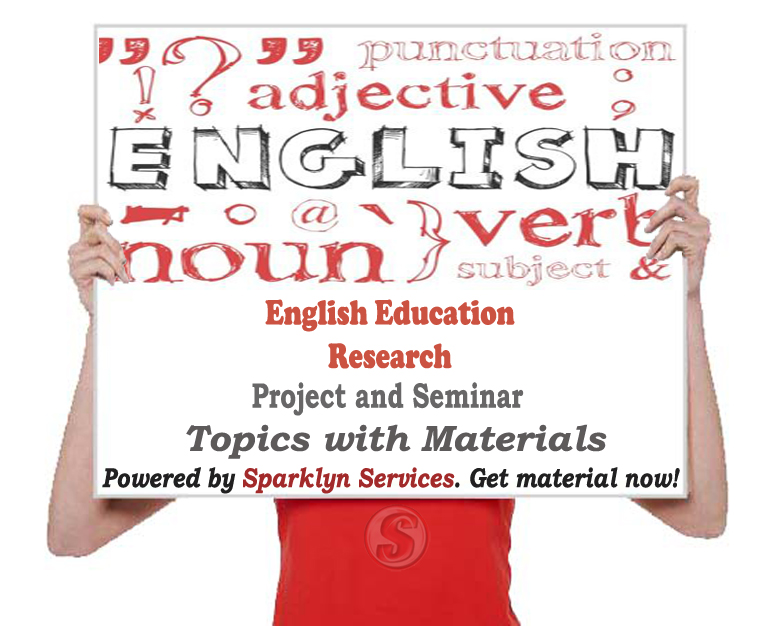 English Education Project / Seminar Proposal Topics