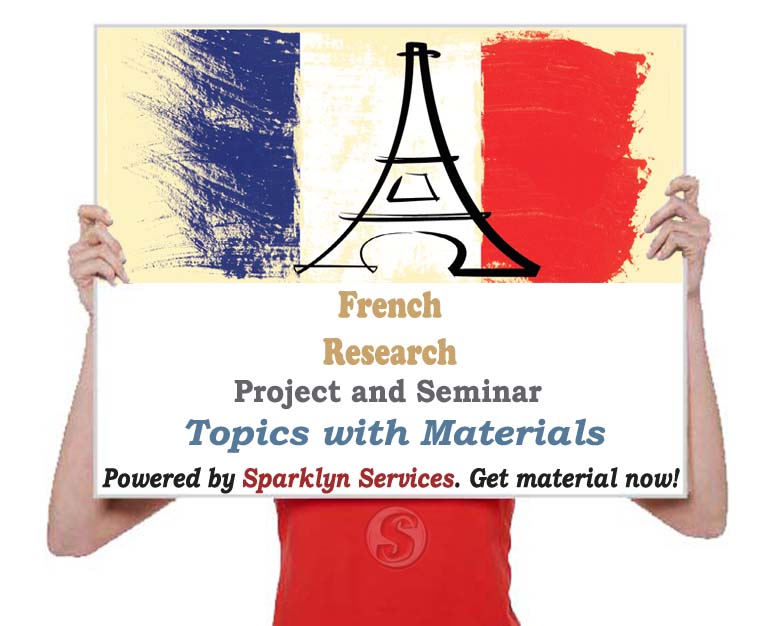 French Project / Seminar Proposal Topics