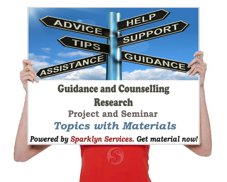 Guidance and Counselling Research Topics