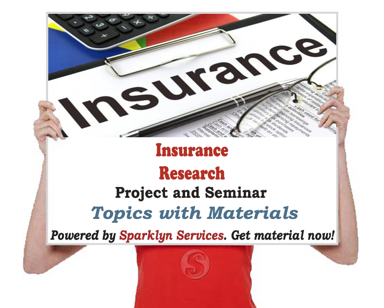 Insurance Project / Seminar Proposal Topics