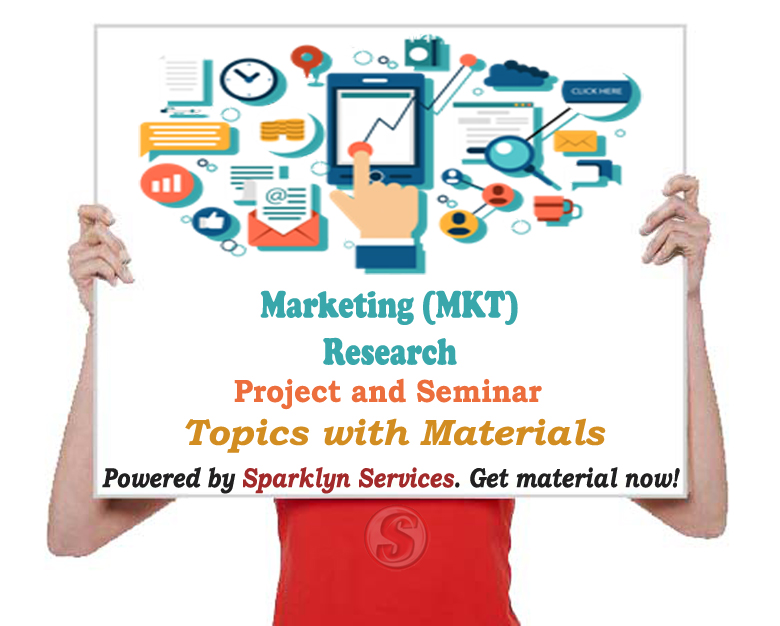 Marketing Project / Seminar Proposal Topics