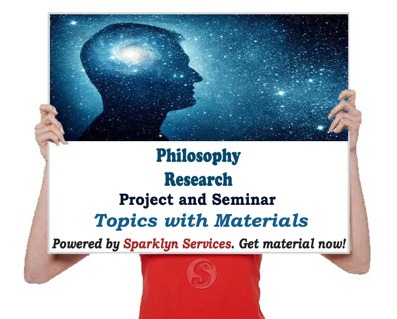 Philosophy Project / Seminar Proposal Topics