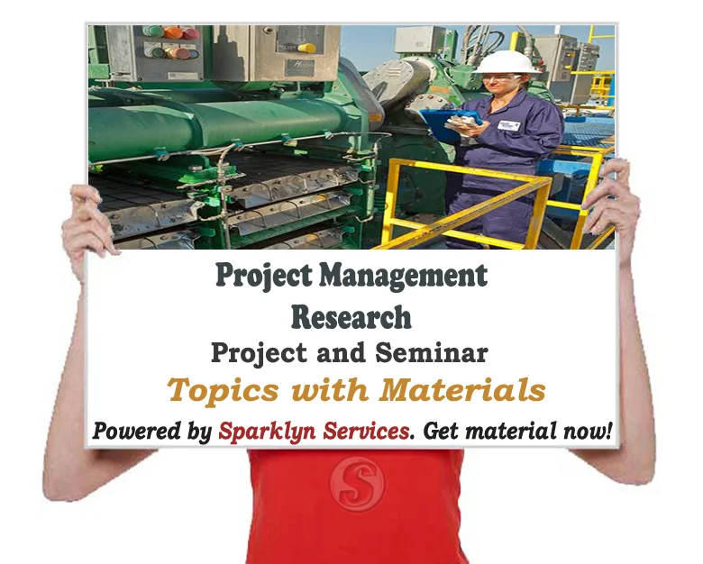 Project Management Project / Seminar Proposal Topics