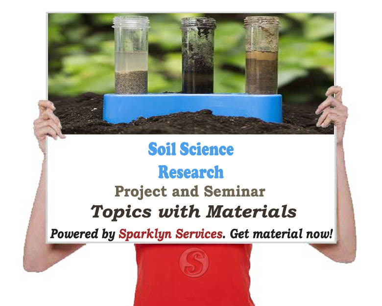 Soil Science Project / Seminar Proposal Topics