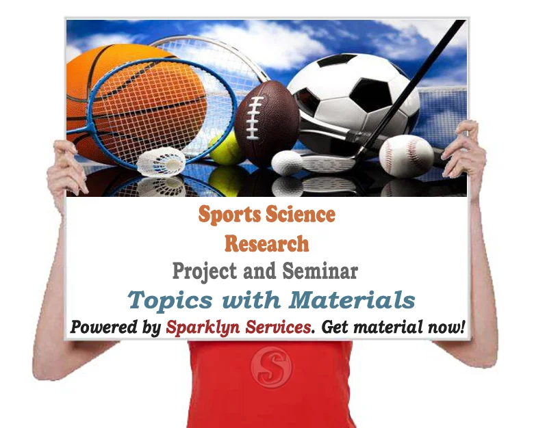 Sports Science Project / Seminar Proposal Topics