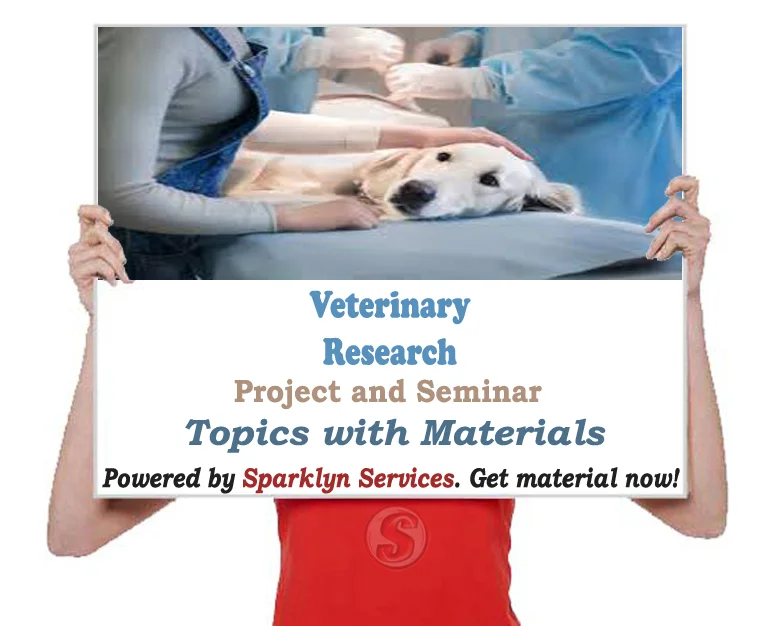 Veterinary Seminar Topics and Project Materials