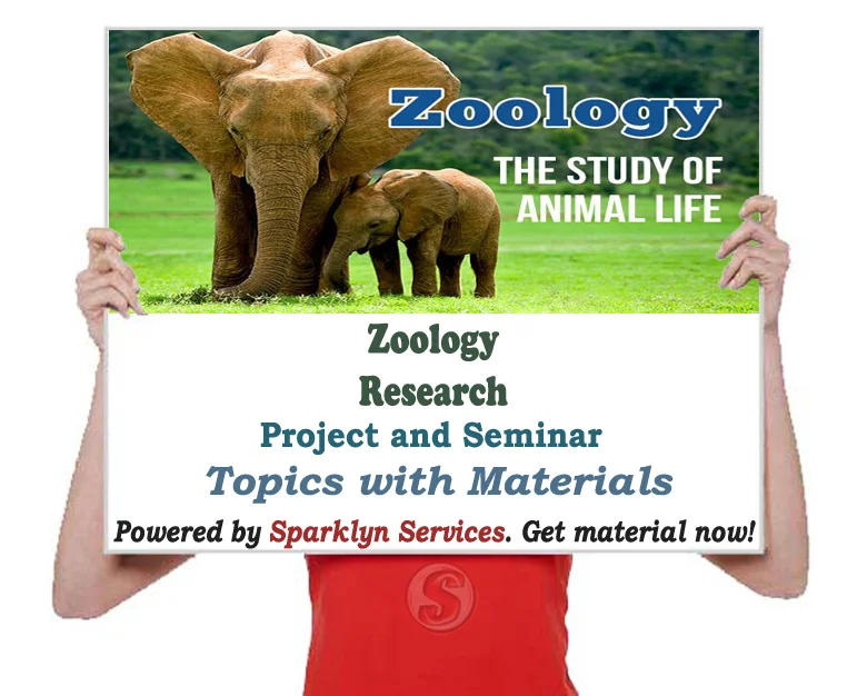 Zoology Project / Seminar Proposal Topics
