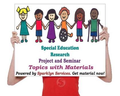 Special Education Seminar Topics for Google Scholars