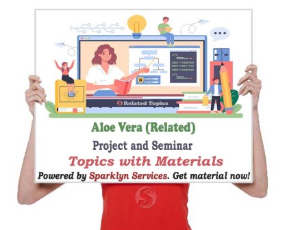 Aloe Vera Project Related Proposal Topics