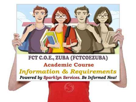 FCTCOEZUBA Courses Offered - FCT College of Education, Zuba