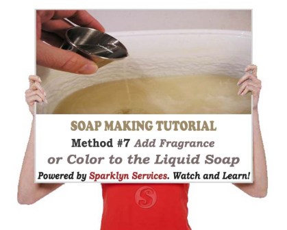 Add Fragrance or Color to the Liquid Soap