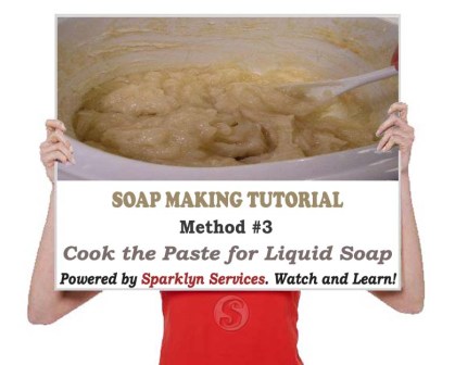 Cook the Paste for Liquid Soap