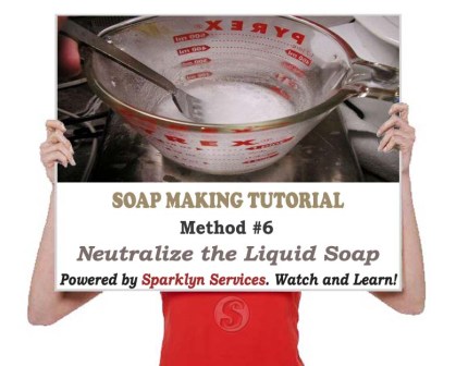 Neutralize the Liquid Soap